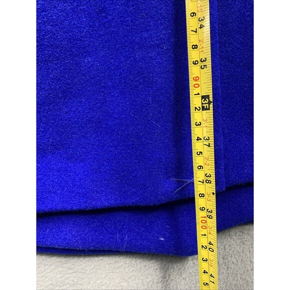 Worthington Womens Wool Blend Robe Coat Belted Cobalt Blue Size Small New - Picture 10 of 16